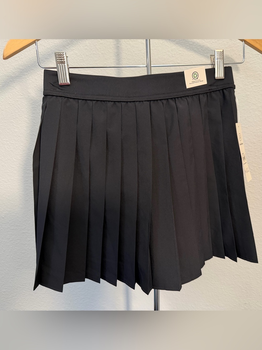 No Boundaries Black Pleated Mini Skirt